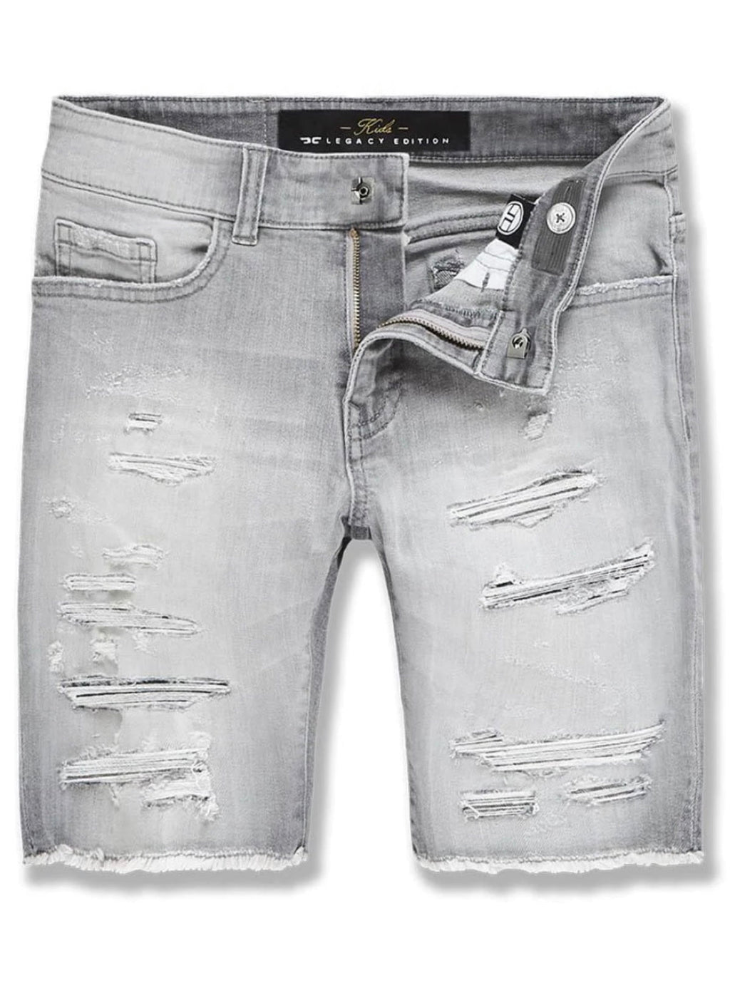 Kids Jordan Craig Shorts - Twill Shredded - Light Grey - J3147SK - 88