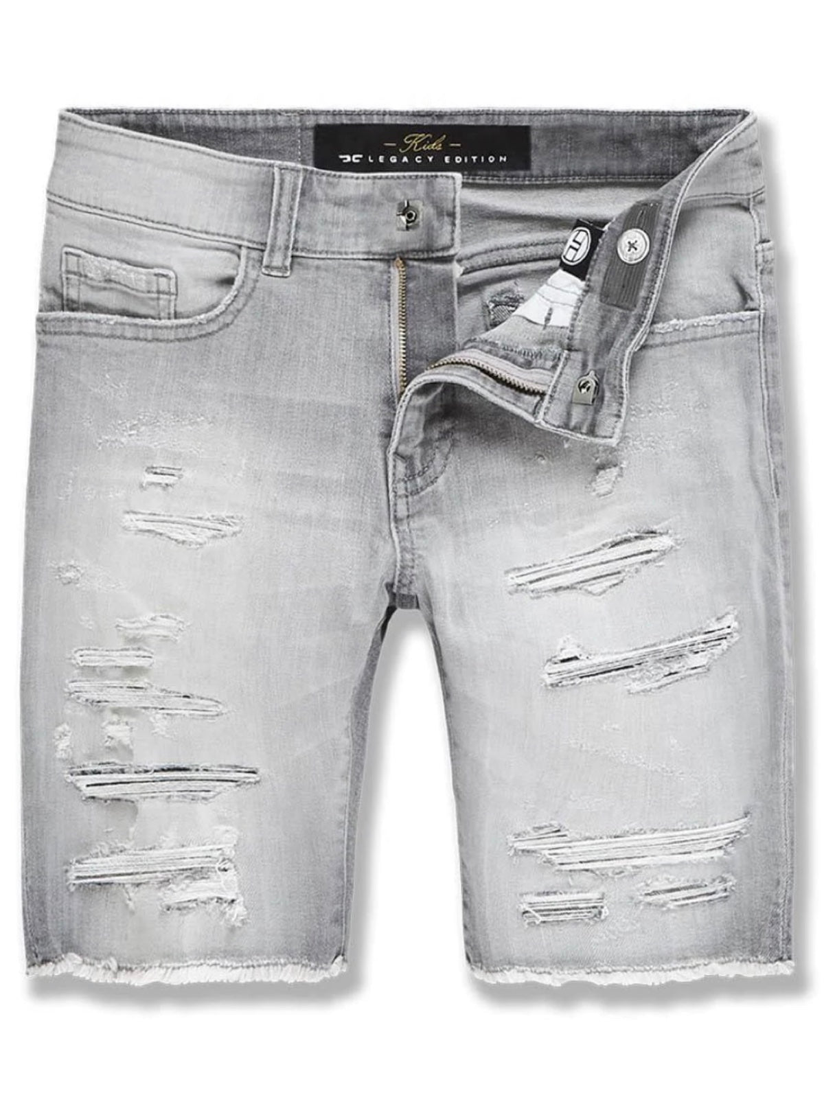 Kids Jordan Craig Shorts - Twill Shredded - Light Grey - J3147SK - 88