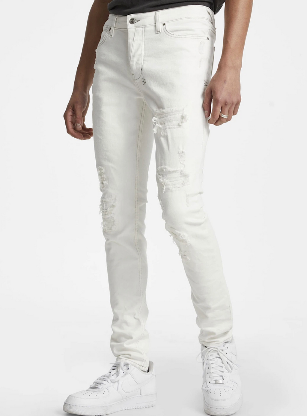 Ksubi Jeans - Van Winkle Ivory Trashed - Ivory - 5000006620