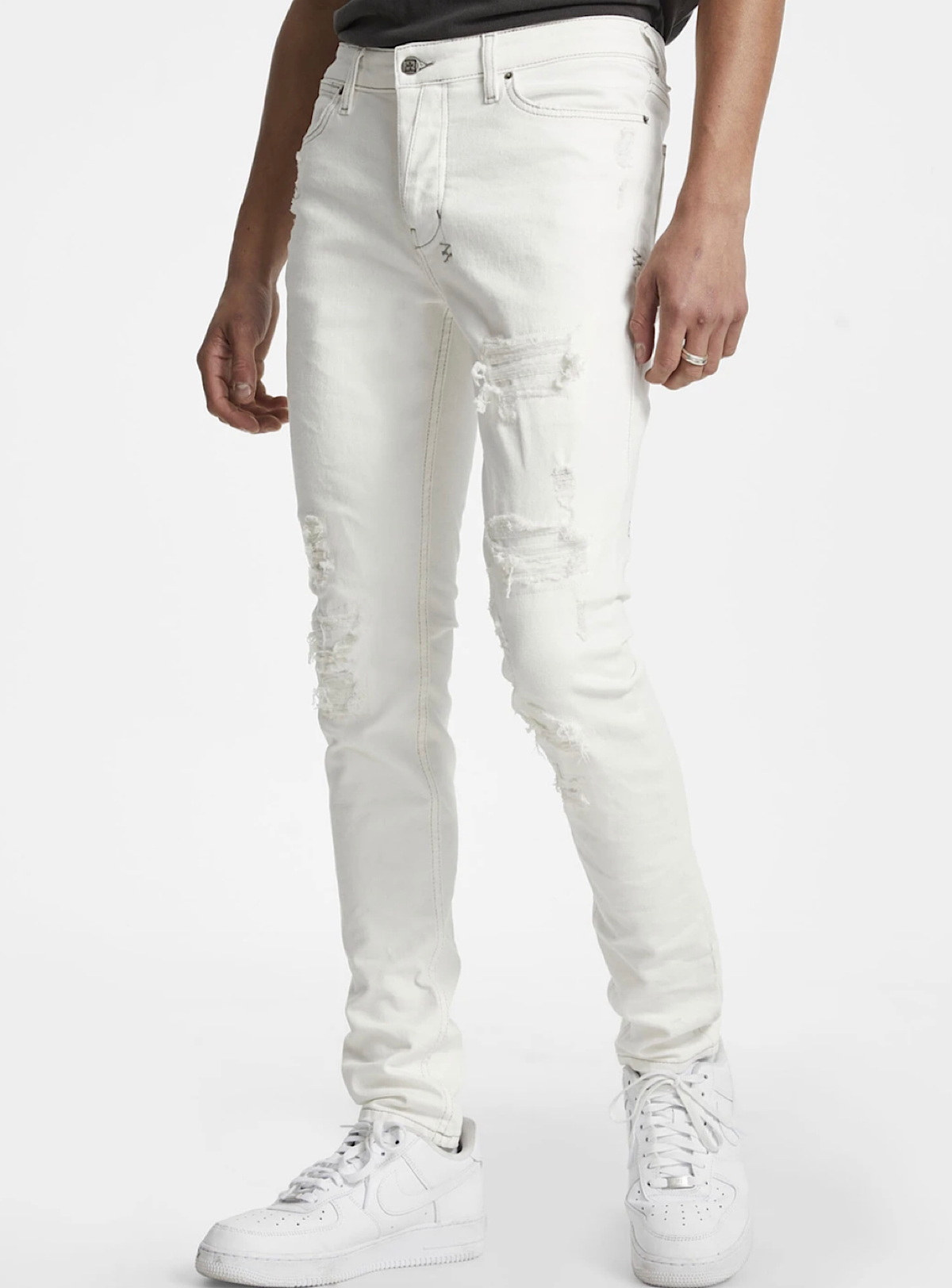 Ksubi Jeans - Van Winkle Ivory Trashed - Ivory - 5000006620