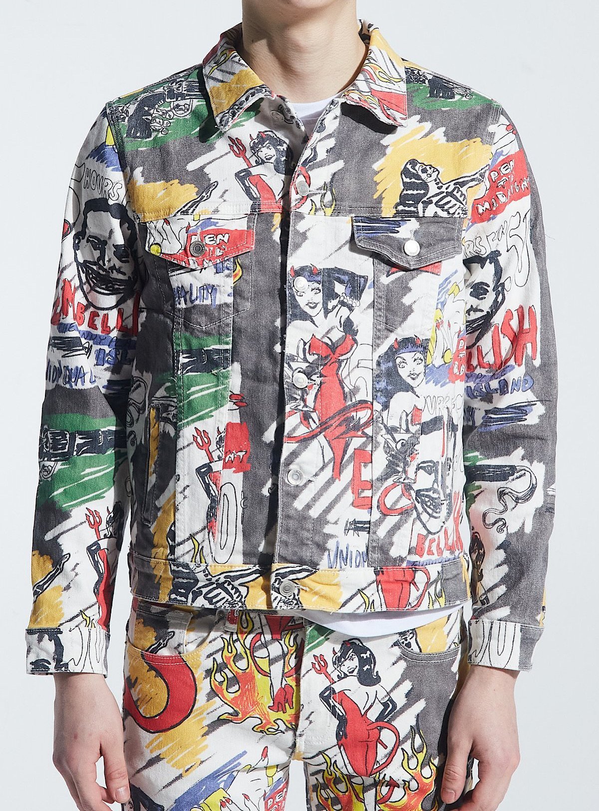 Embellish Jacket - Midnight - Multi - EMBSP120-220