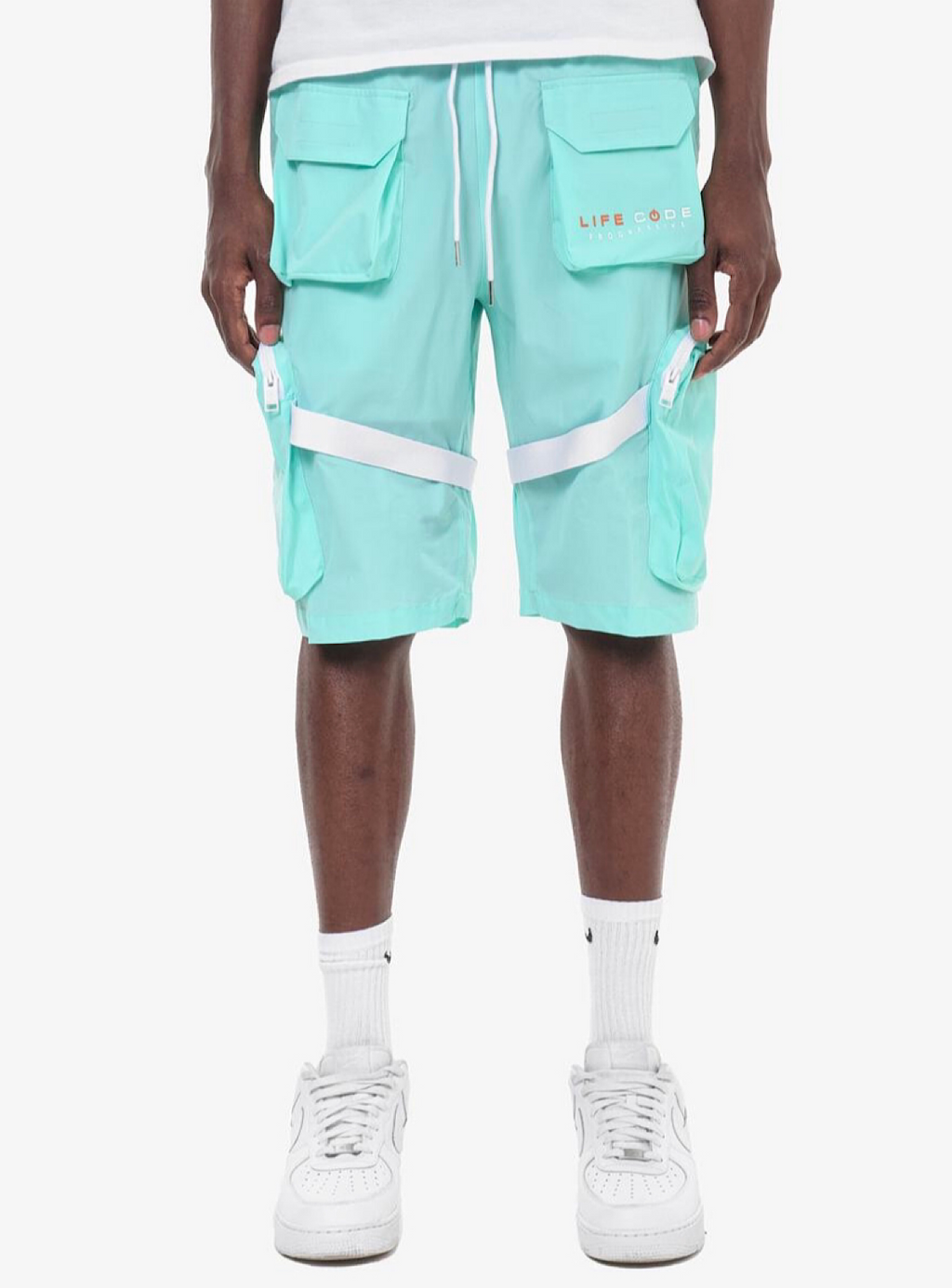 Life Code Shorts - Taslan Utility Cargo - Mint - 21P53