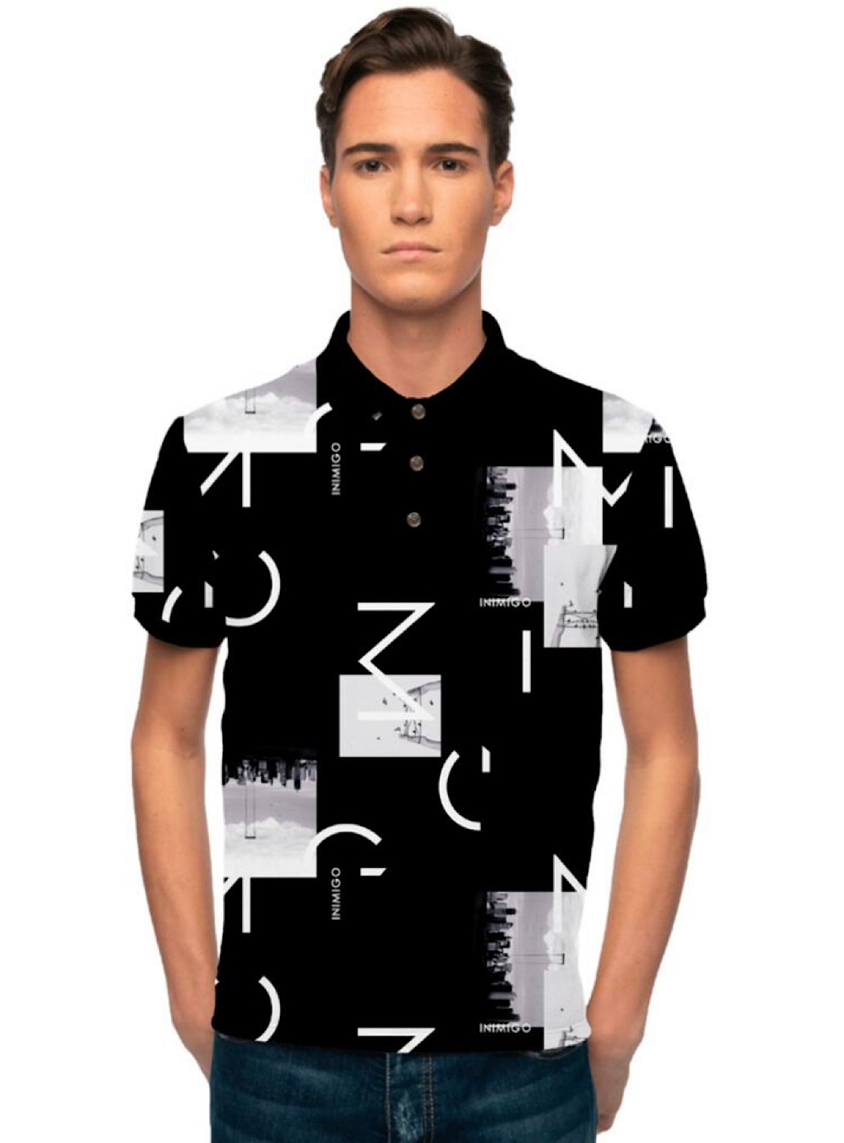 Inimigo T-Shirt - Photos Polo - Navy - IPL8140