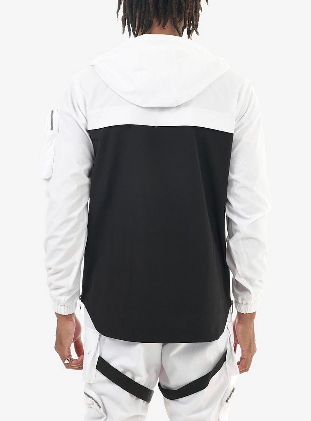 Life Code Jacket - Utility Windbreaker - White - 13J03