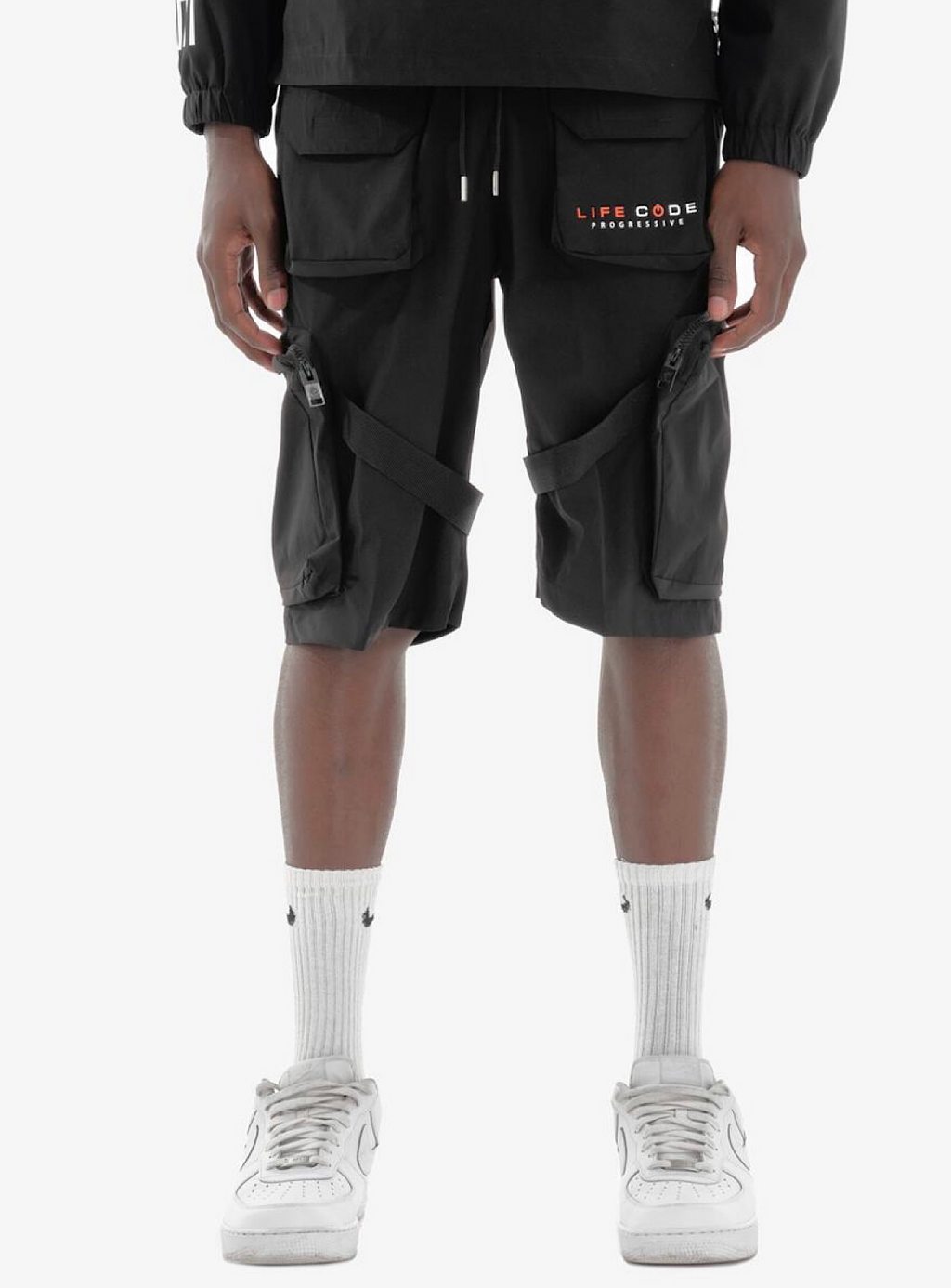 Life Code Shorts - Taslan Utility Cargo - Black - 21P53