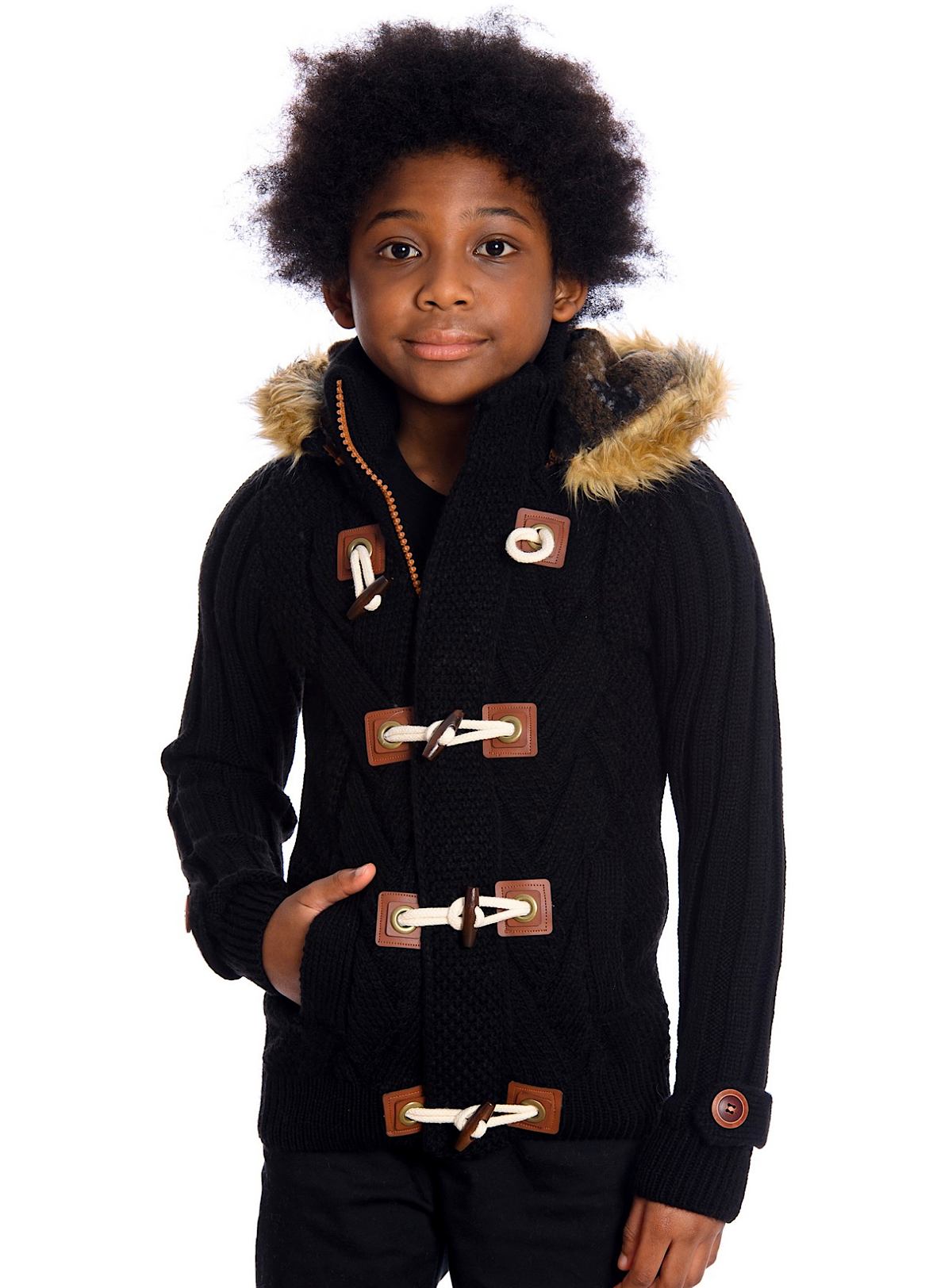 LCR Kids Sweater - Knit - Black - K-6265