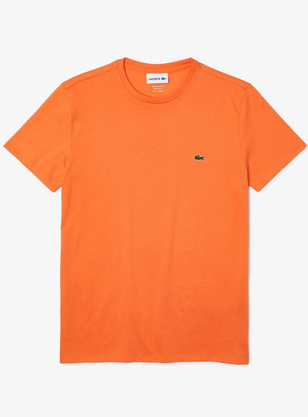 Lacoste T-Shirt - Crewneck Pima Cotton Jersey - Orange-NPB - TH6709