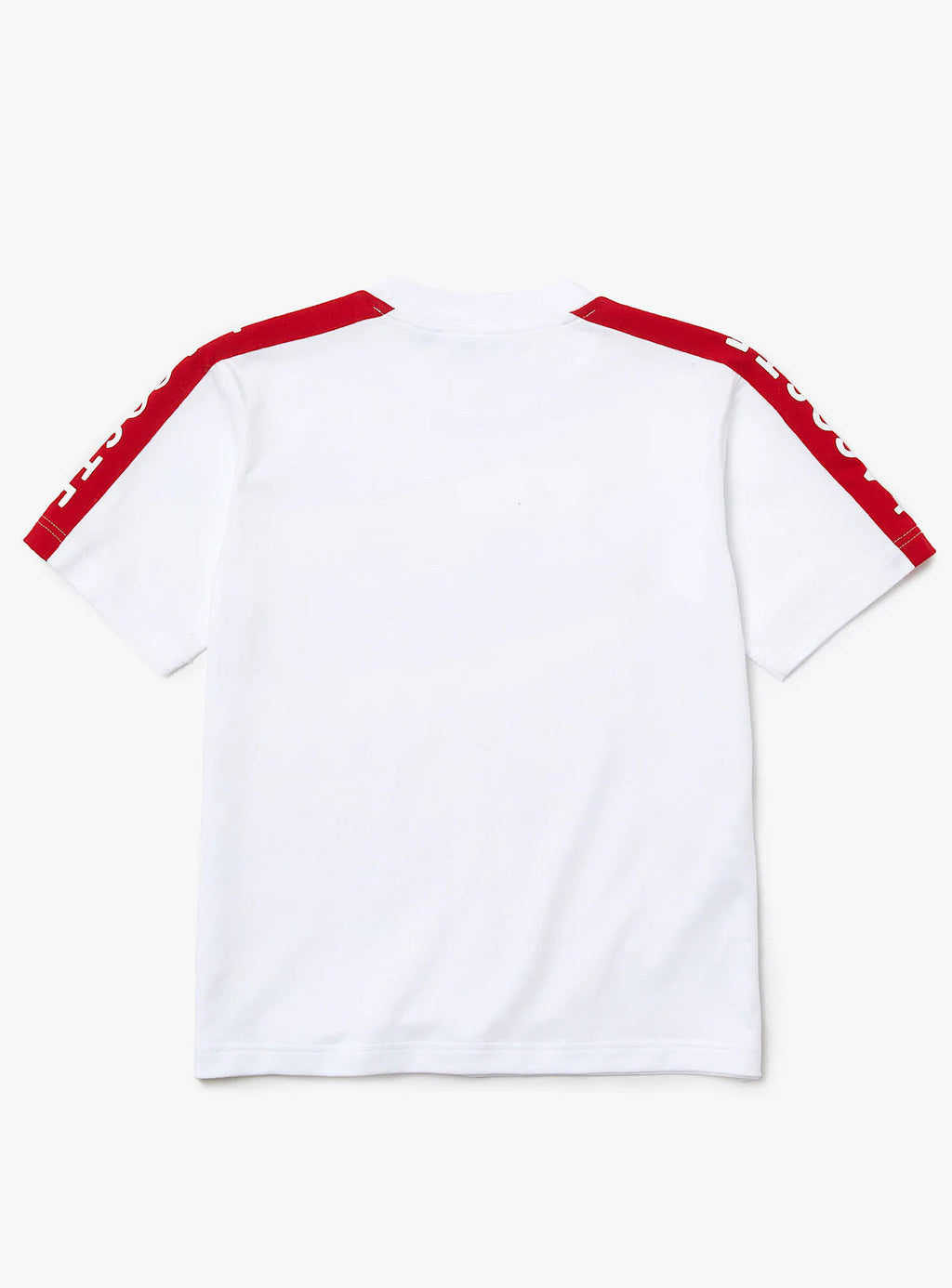 Lacoste Kids T-Shirt - Crewneck Lettered Band - White - TJ2659