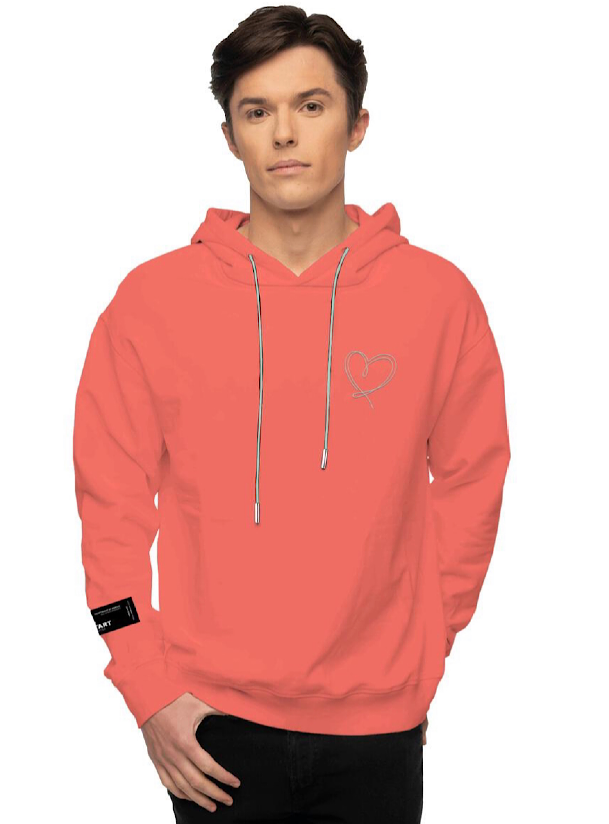 Inimigo Hoodie - Line Art Face - Porcelaine Pink - ILS8109