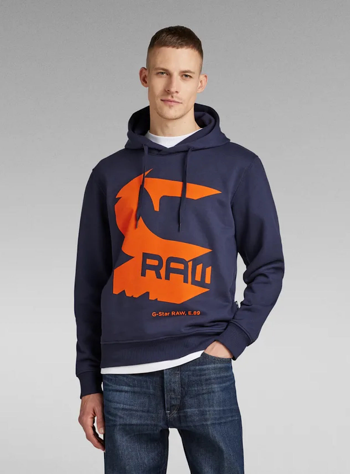 G-Star Hoodie - Shadow Drop - Sartho Blue - D23291