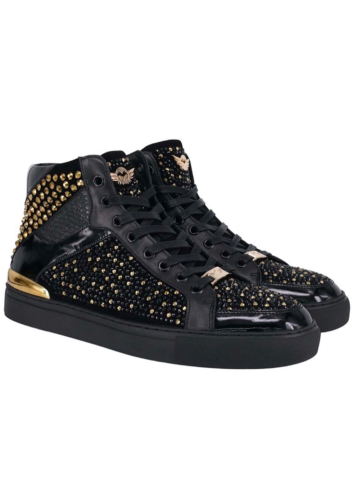 Ferrari Massari Shoes - Patent Soldier - Gold