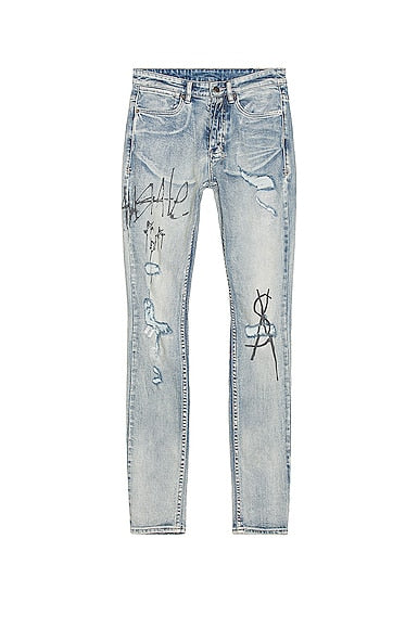 Ksubi Jeans - Van Winkle Graffiti - Blue - 5000006334