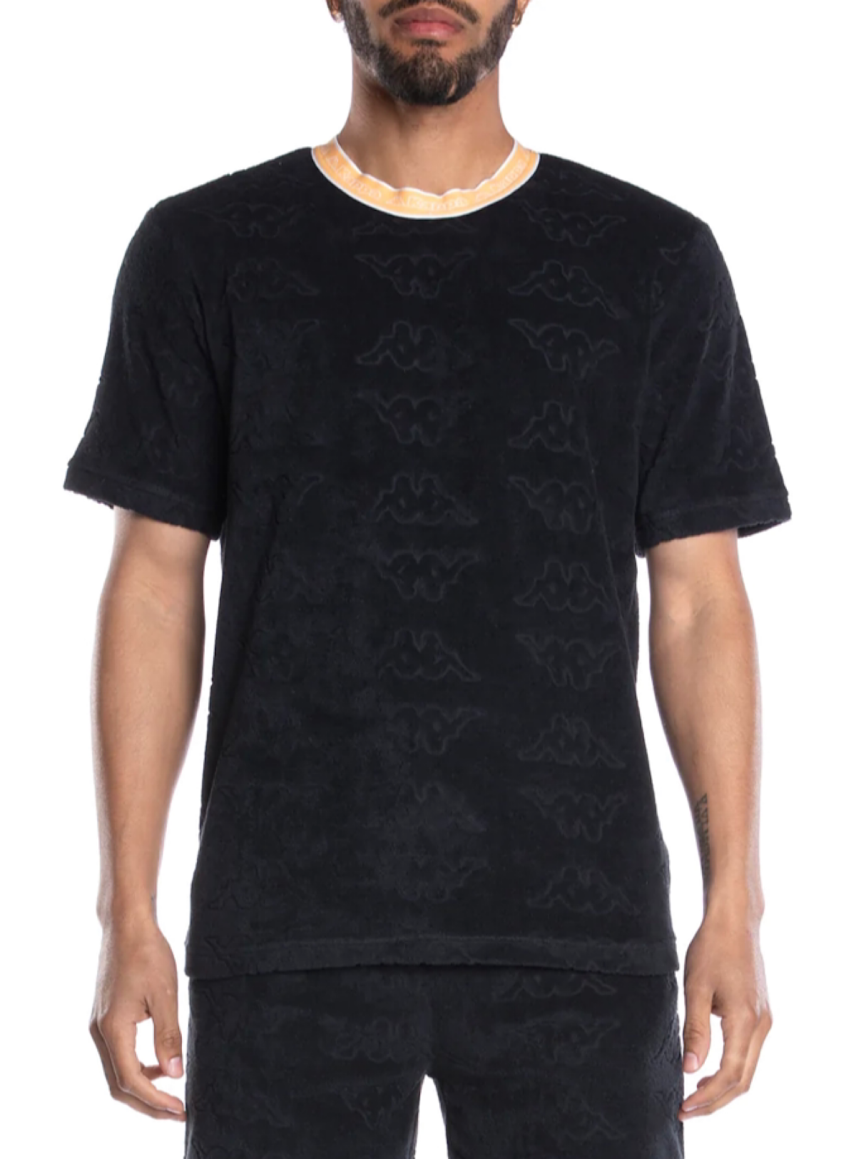 Kappa Short Set - Logo Tape Efro - Black Smoke - 371C59W