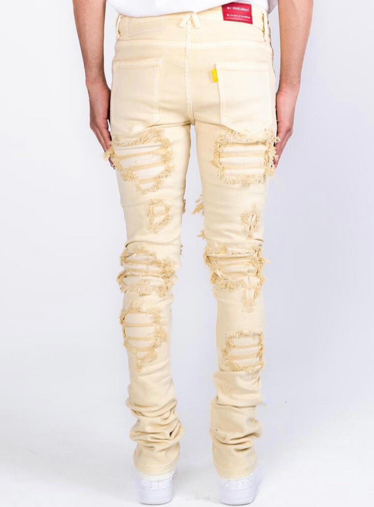 Pheelings Jeans - Seize The Day Flare Stack - Cream - PH-SS22-82