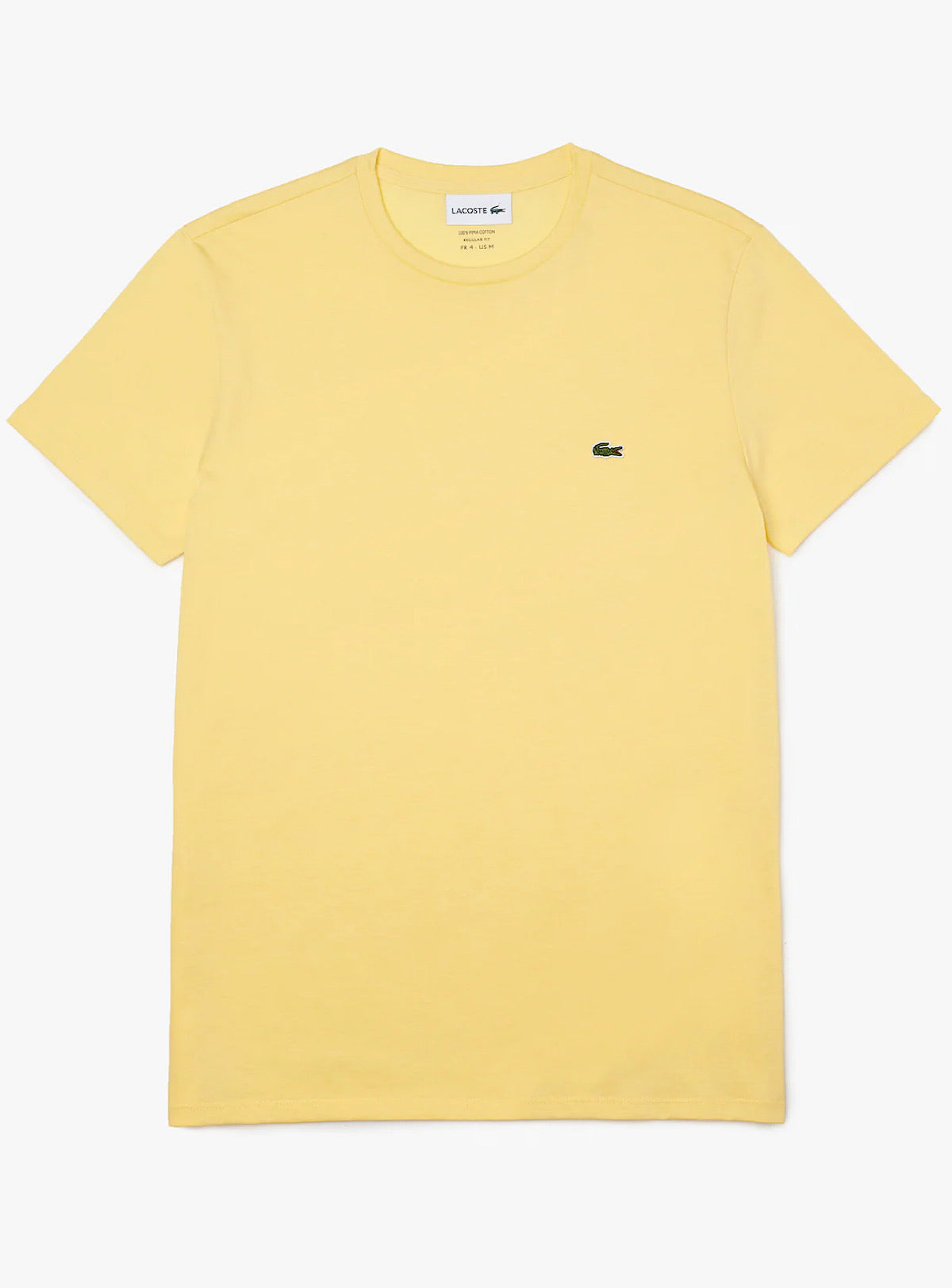 Lacoste T-Shirt - Crewneck Pima Cotton Jersey - Yellow-6XP - TH6709