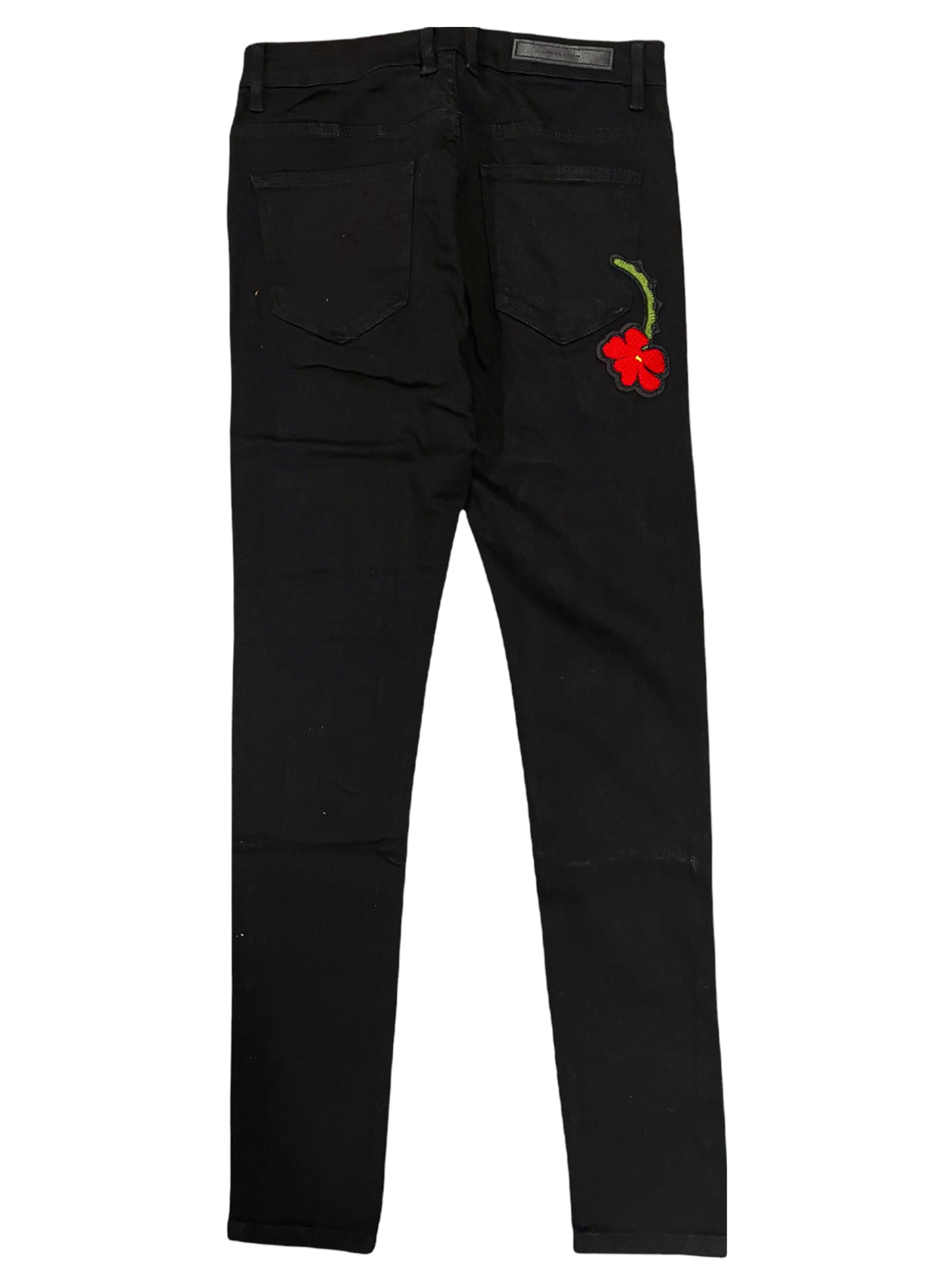Embellish Jeans - Black With Colored Patches - EMBSP122-141