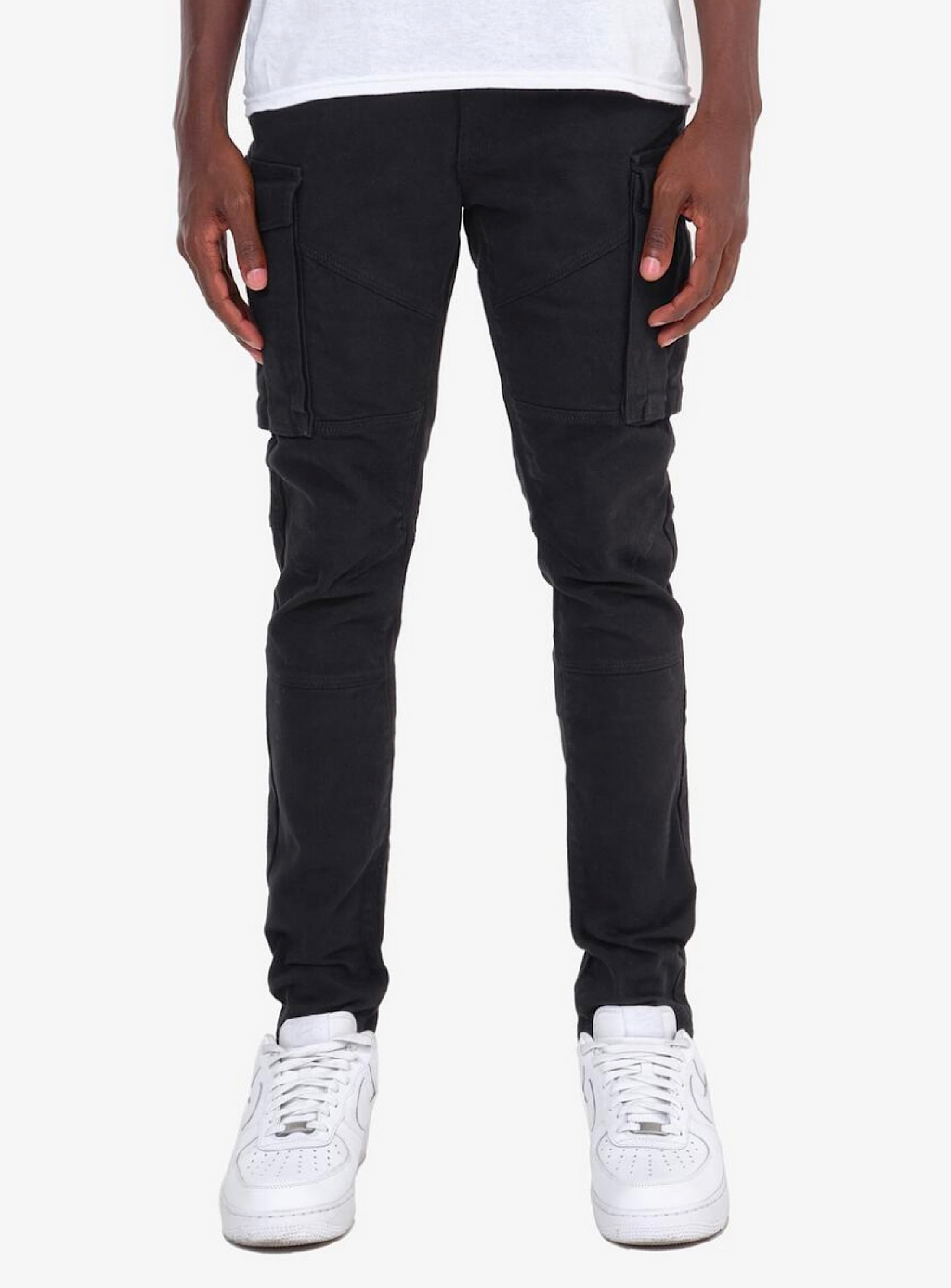 Copper Rivet Jeans - Utility Cargo - Black - 133204