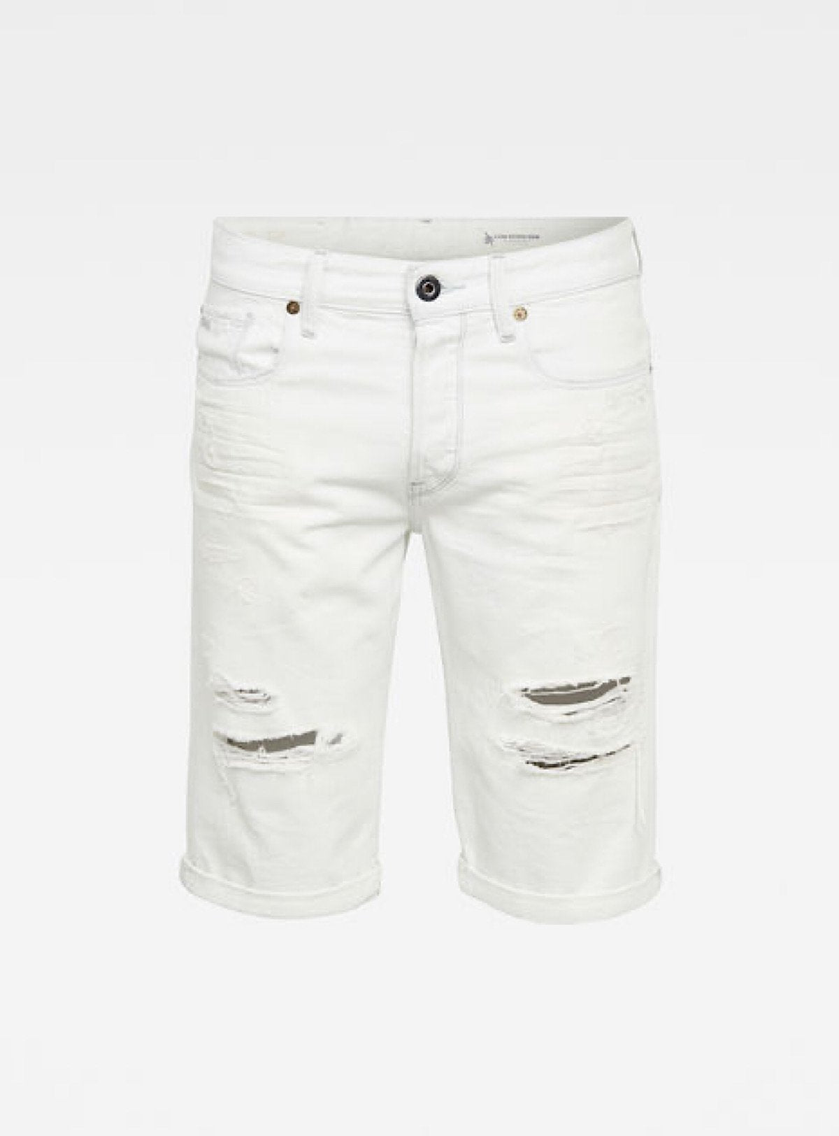 G-Star Shorts - Beach Faded Ripped Laminar - D17417