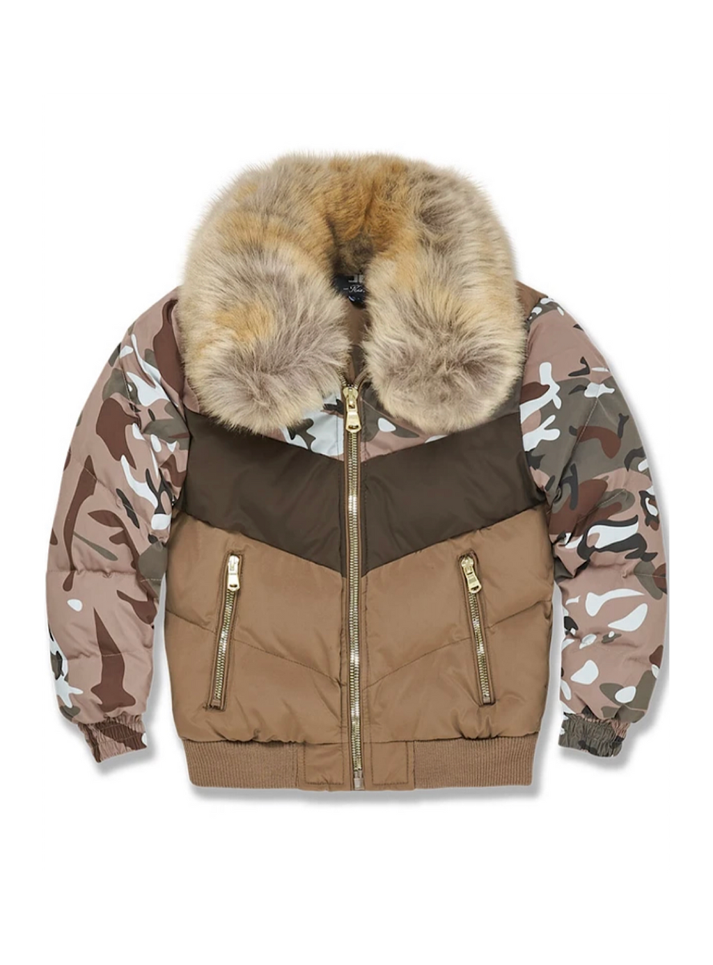 Jordan Craig Kids Jacket - Blocked Puffer - Scorpio Camo - 91548K