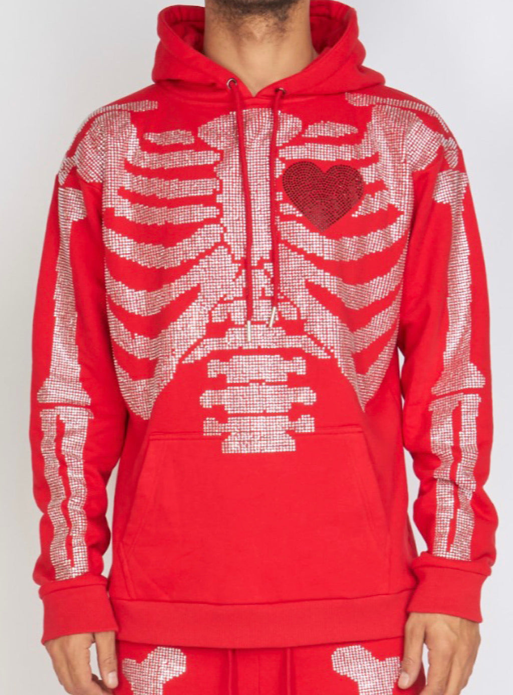 Politics Hoodie - Skeleton - Red - SKELH101