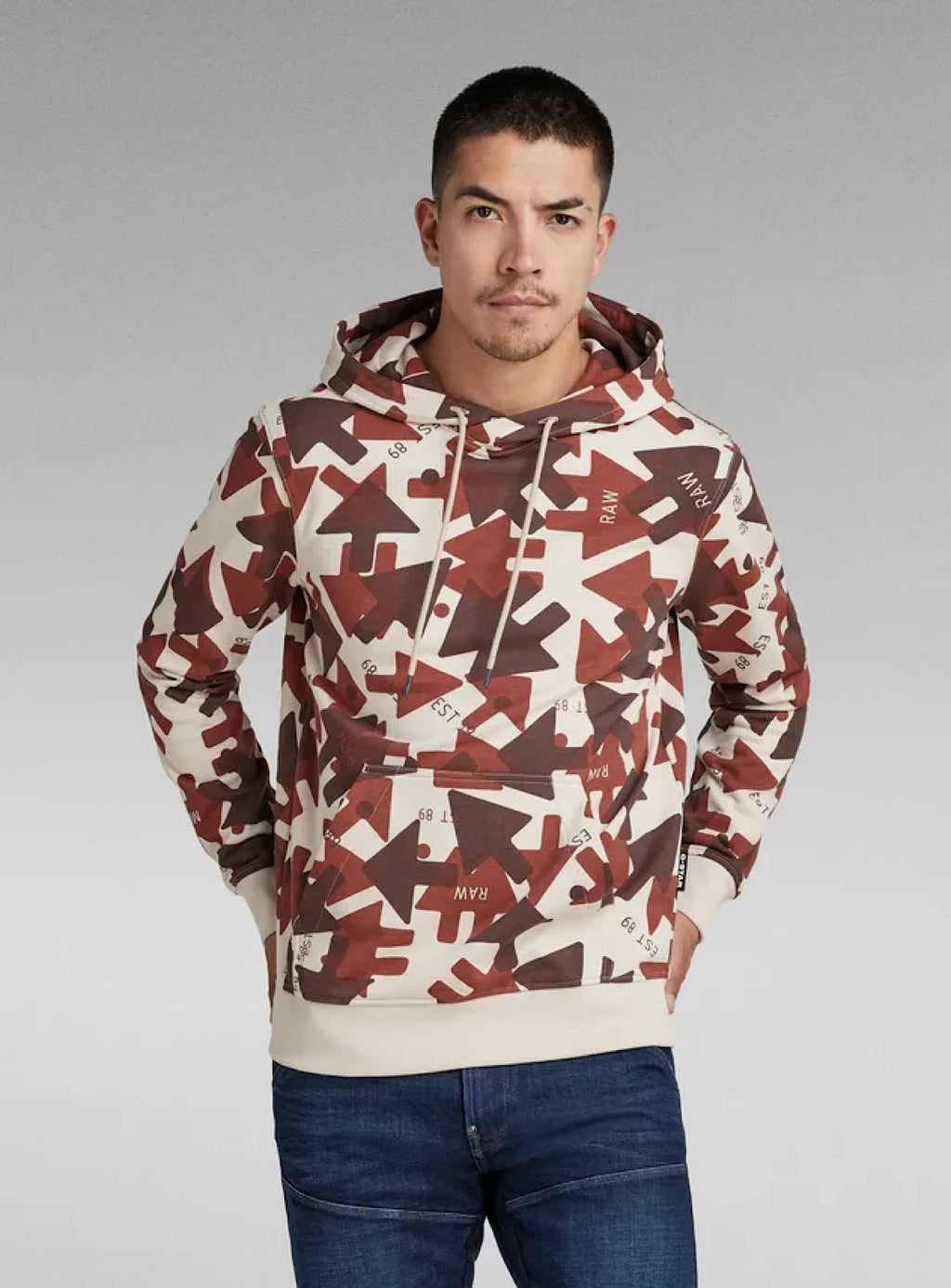 G-Star Hoodie - Raw Arrow - Dark Talc - D21160