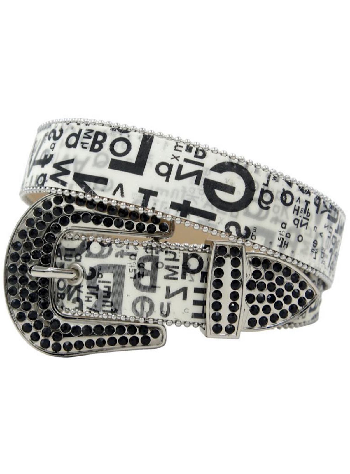 DNA Belt - Letters - White And Black