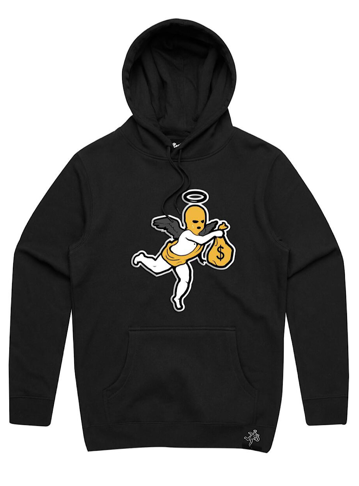 Hasta Muerte Hoodie - Angel - Black - AJ1