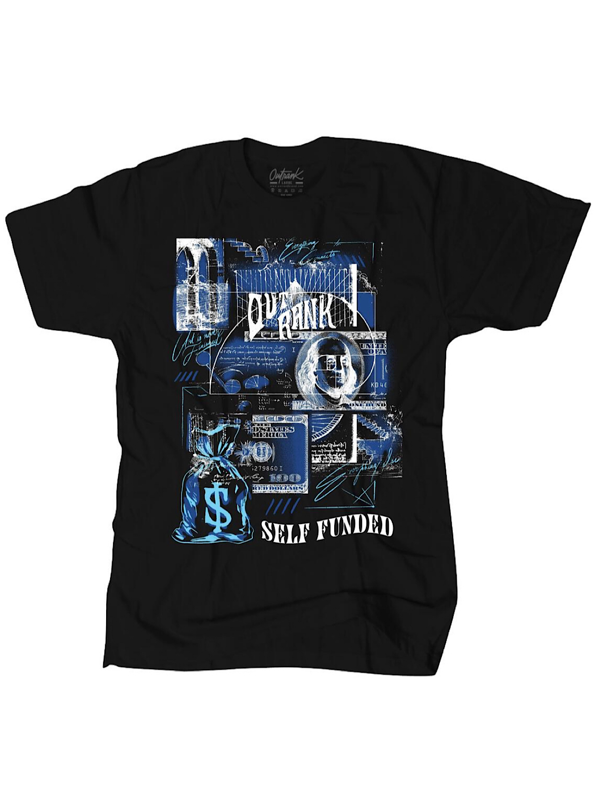 Outrank T-Shirt - Self Funded - Black - OR1976