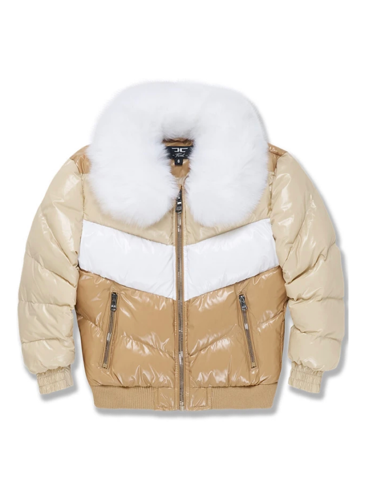 Jordan Craig Kids Jacket - Blocked Puffer - Sand - 91548K