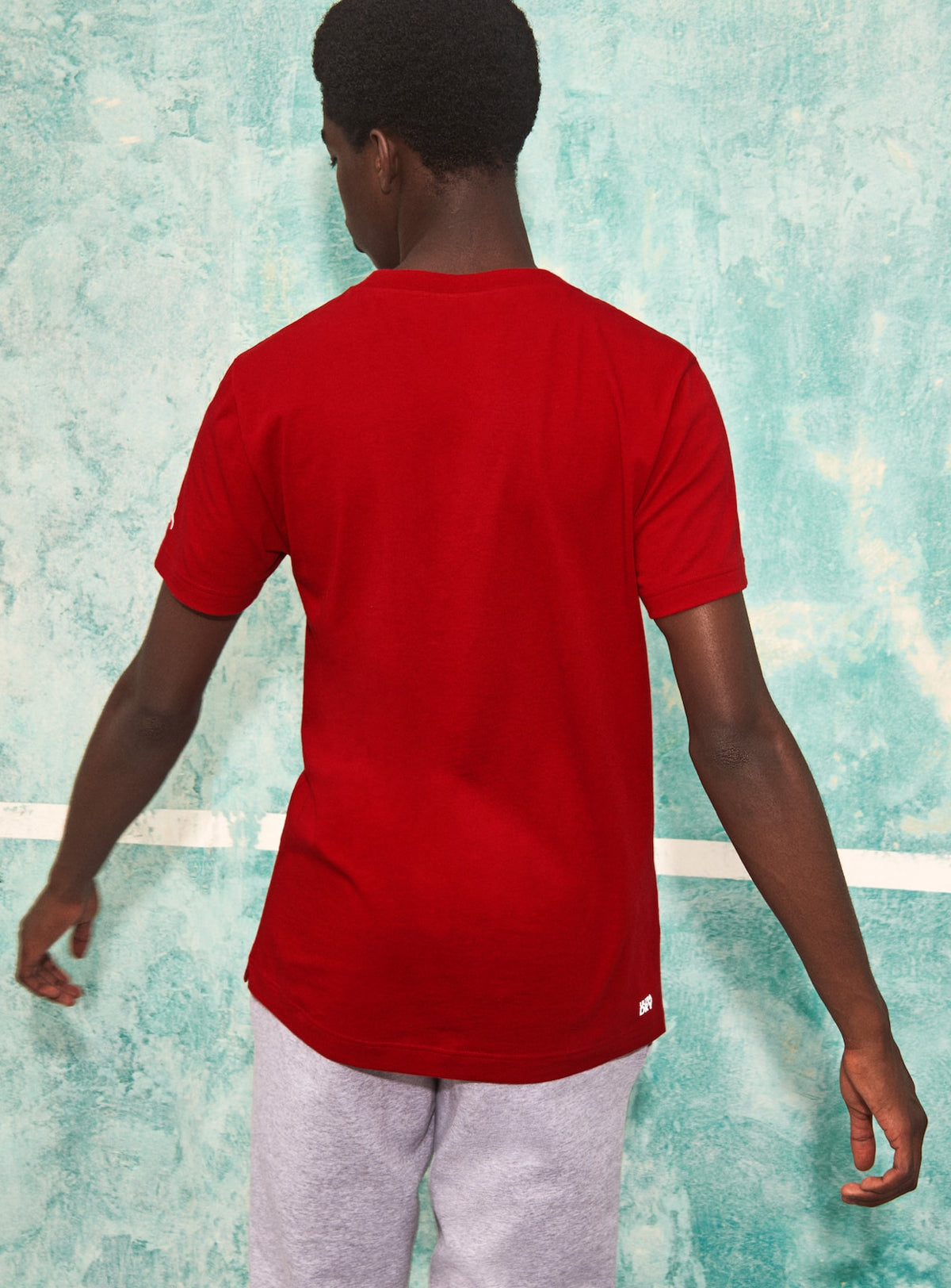 Lacoste T-Shirt - Croc Print - Red-5SX - TH6907