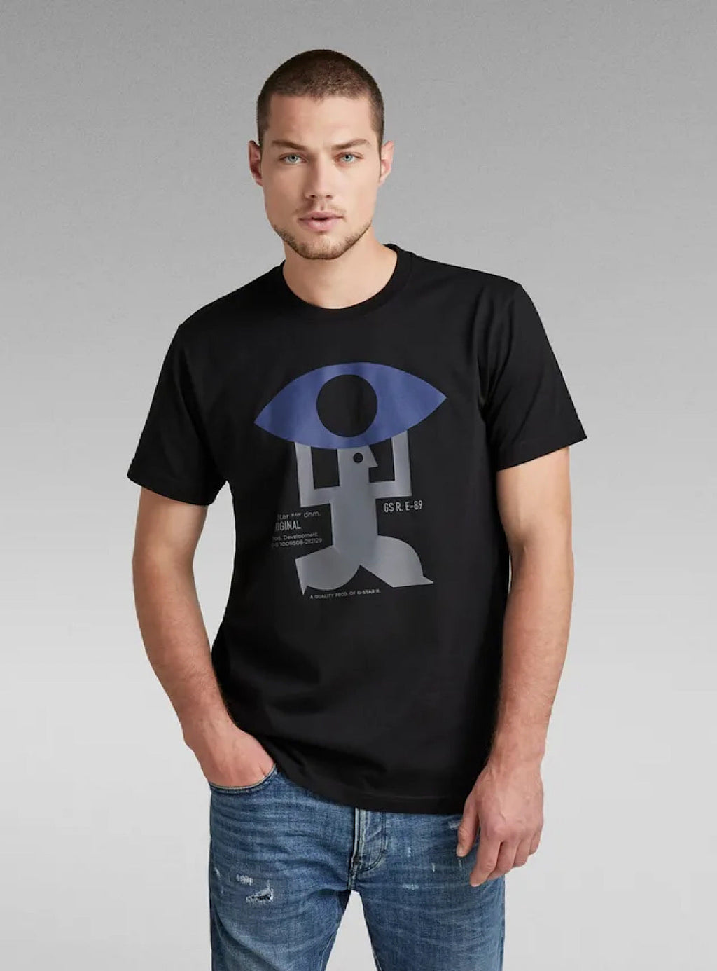 G-Star T-Shirt - Canoe Colorblock - Black - D21204