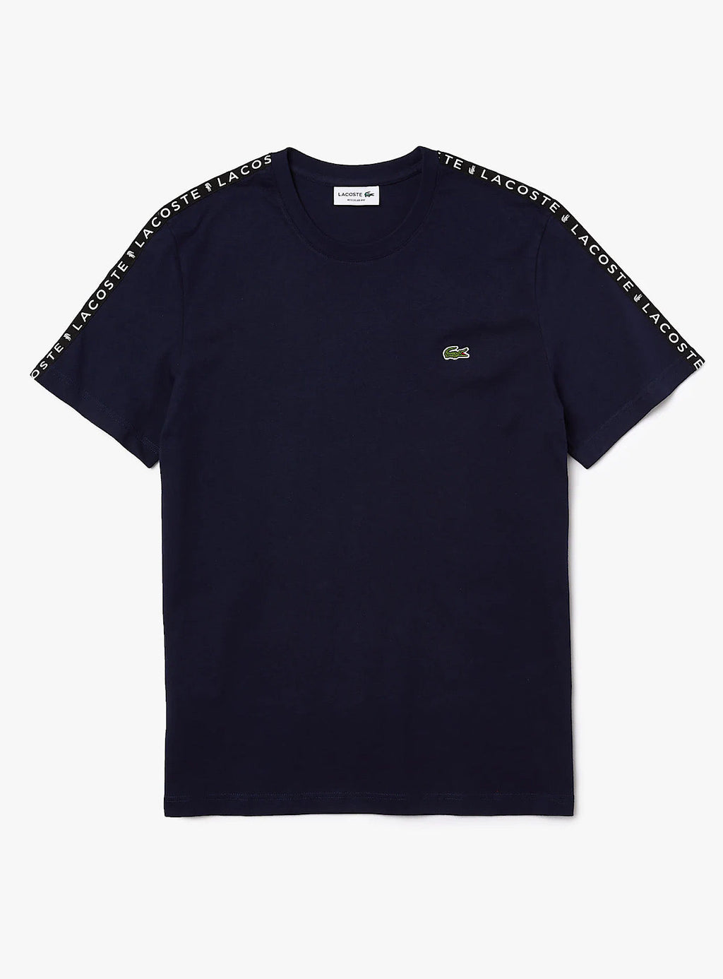 Lacoste T-Shirt - Stripe Cotton - Navy-423 - TH7079