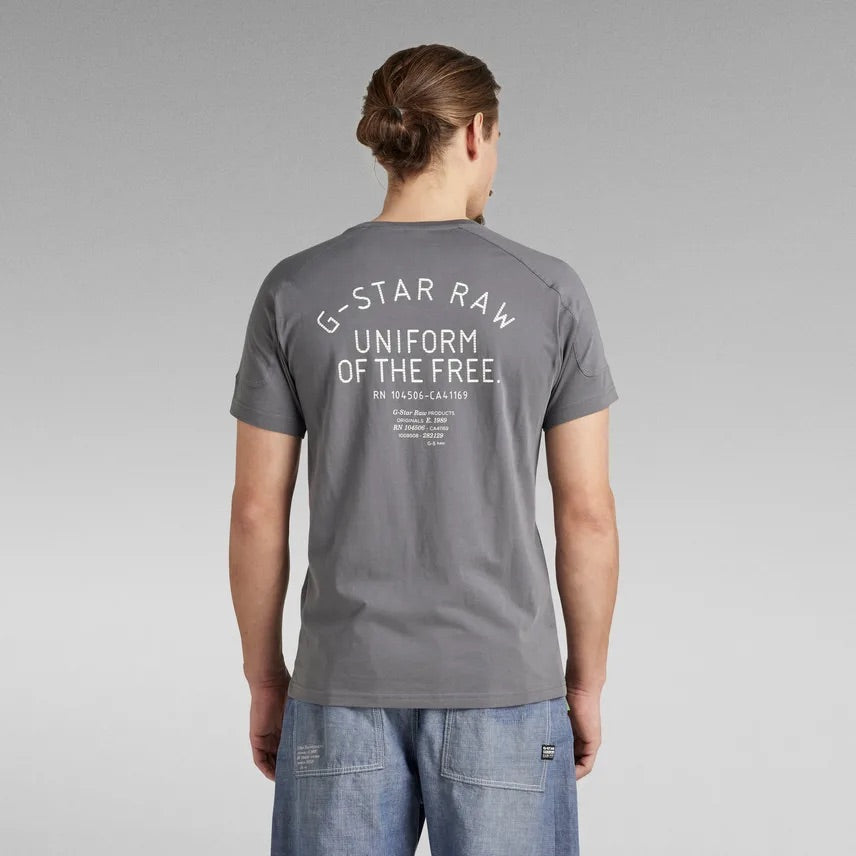 G-Star T-Shirt - Korpaz Logos - Granite - D21376