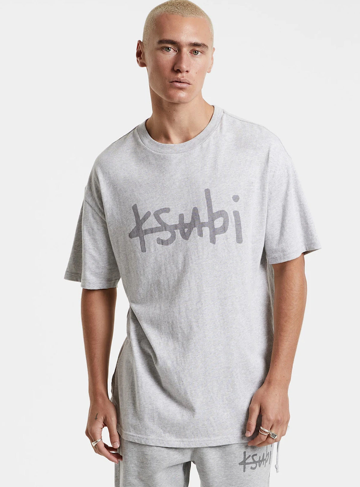 Ksubi T-Shirt - 1999 Biggie - Grey Marl - 5000006099