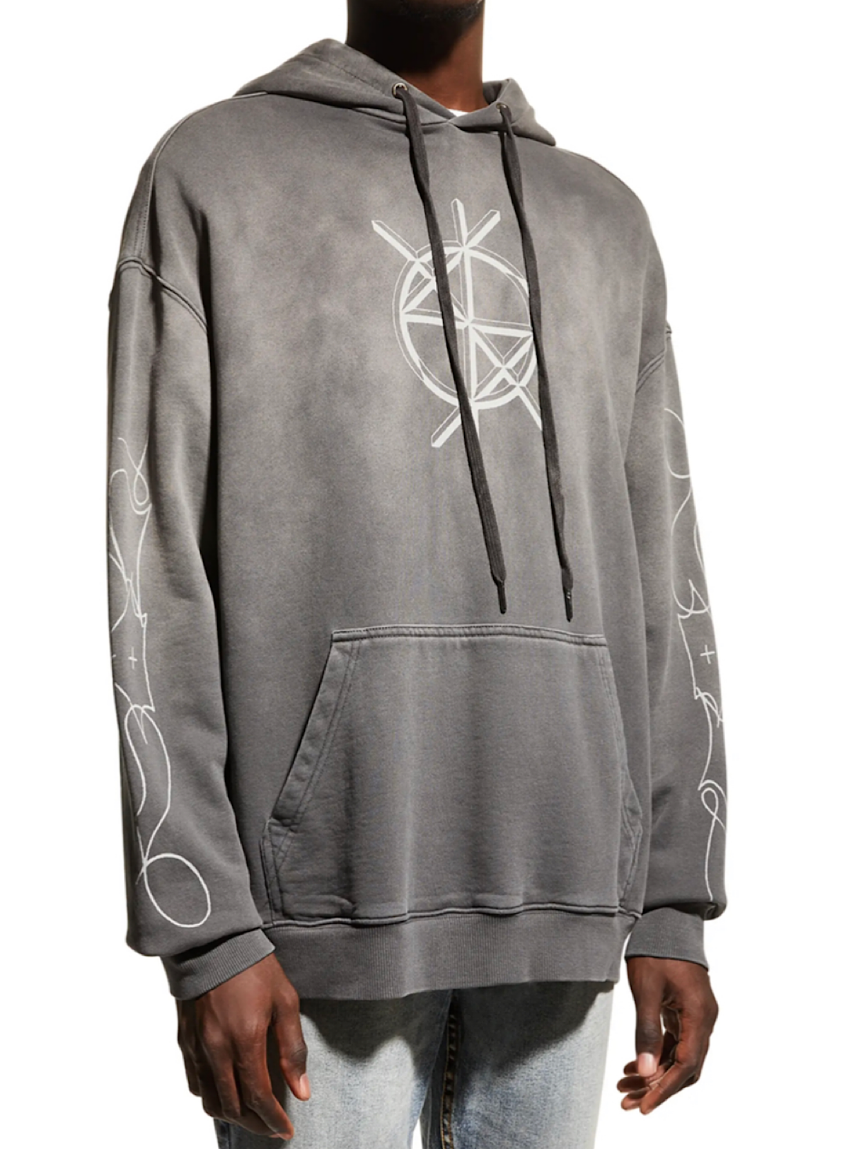 Ksubi Hoodie - Cryptic Biggie - Charcoal - 5000006588