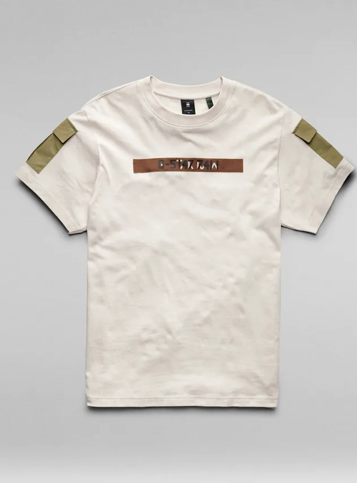 G-Star T-Shirt - Utility Pocket - Dk Talc - D21228