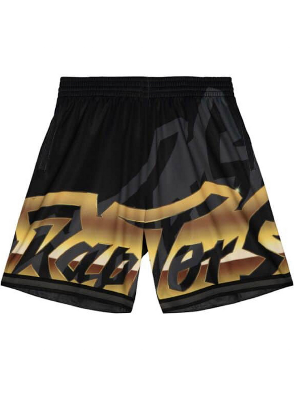 Mitchell & Ness Shorts - Big Face 4.0 Raptors - Black And Gold - PSHR1259
