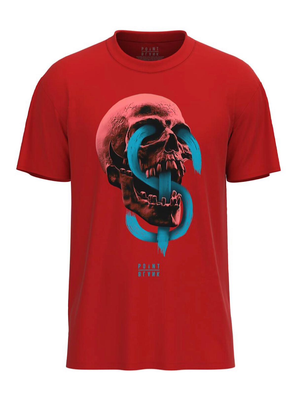 Point Blank T-Shirt - Dollar Skull - Red