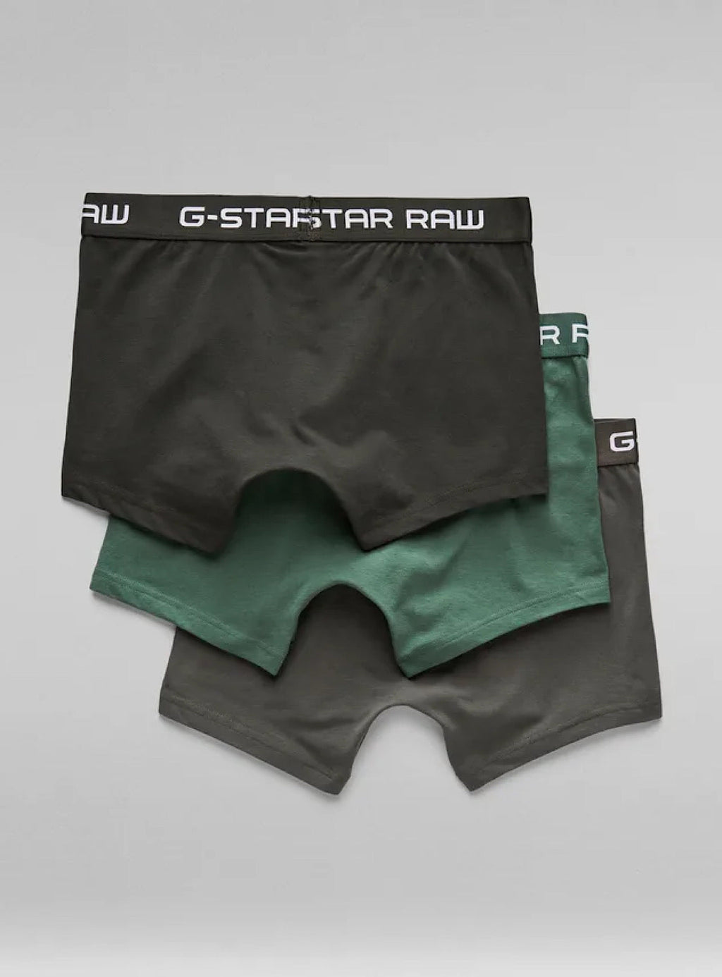 G-Star Underwear - Classic Trunk 3-Pack - Grey With Asfalt And Jungle - D05095