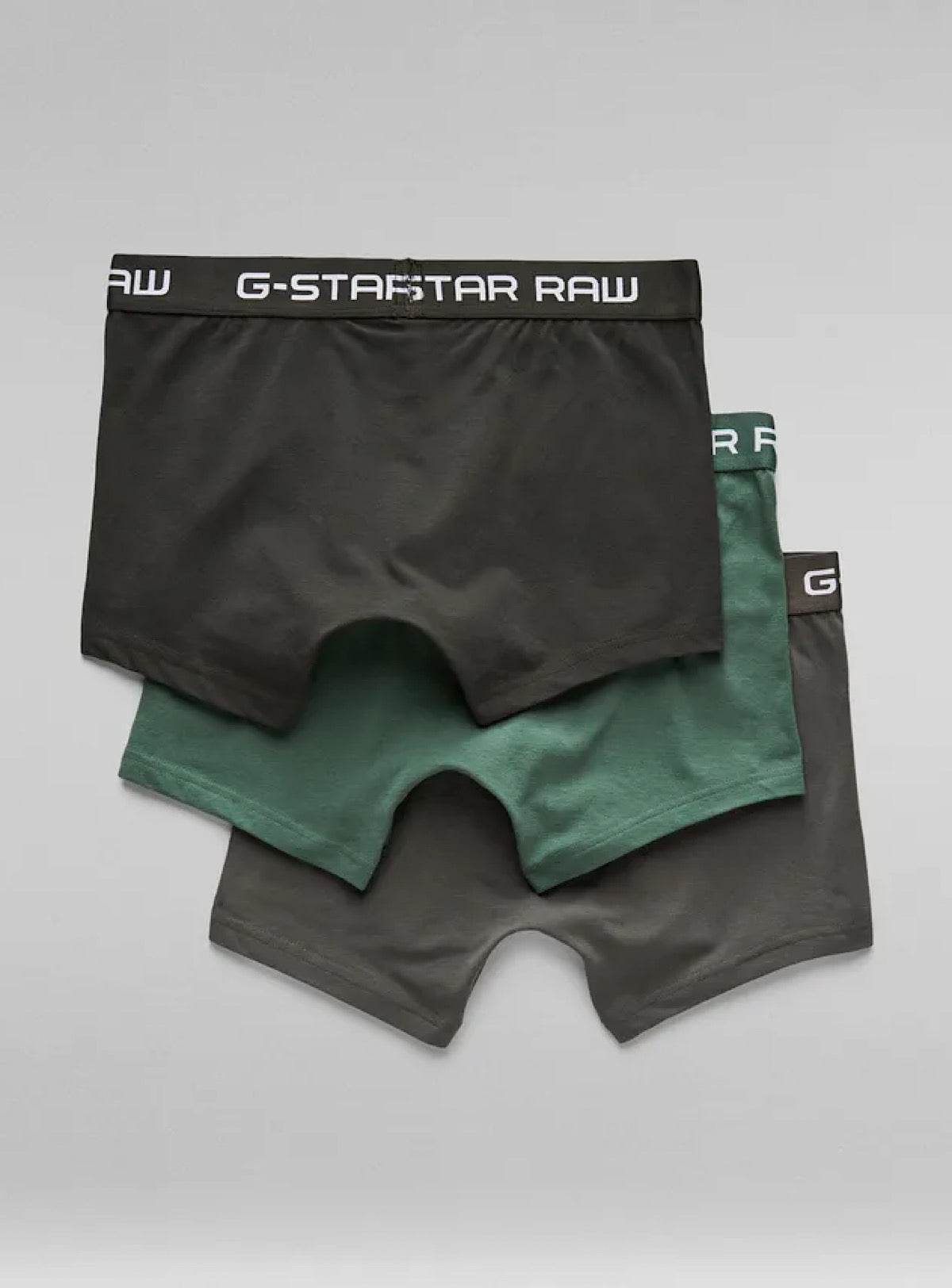 G-Star Underwear - Classic Trunk 3-Pack - Grey With Asfalt And Jungle - D05095