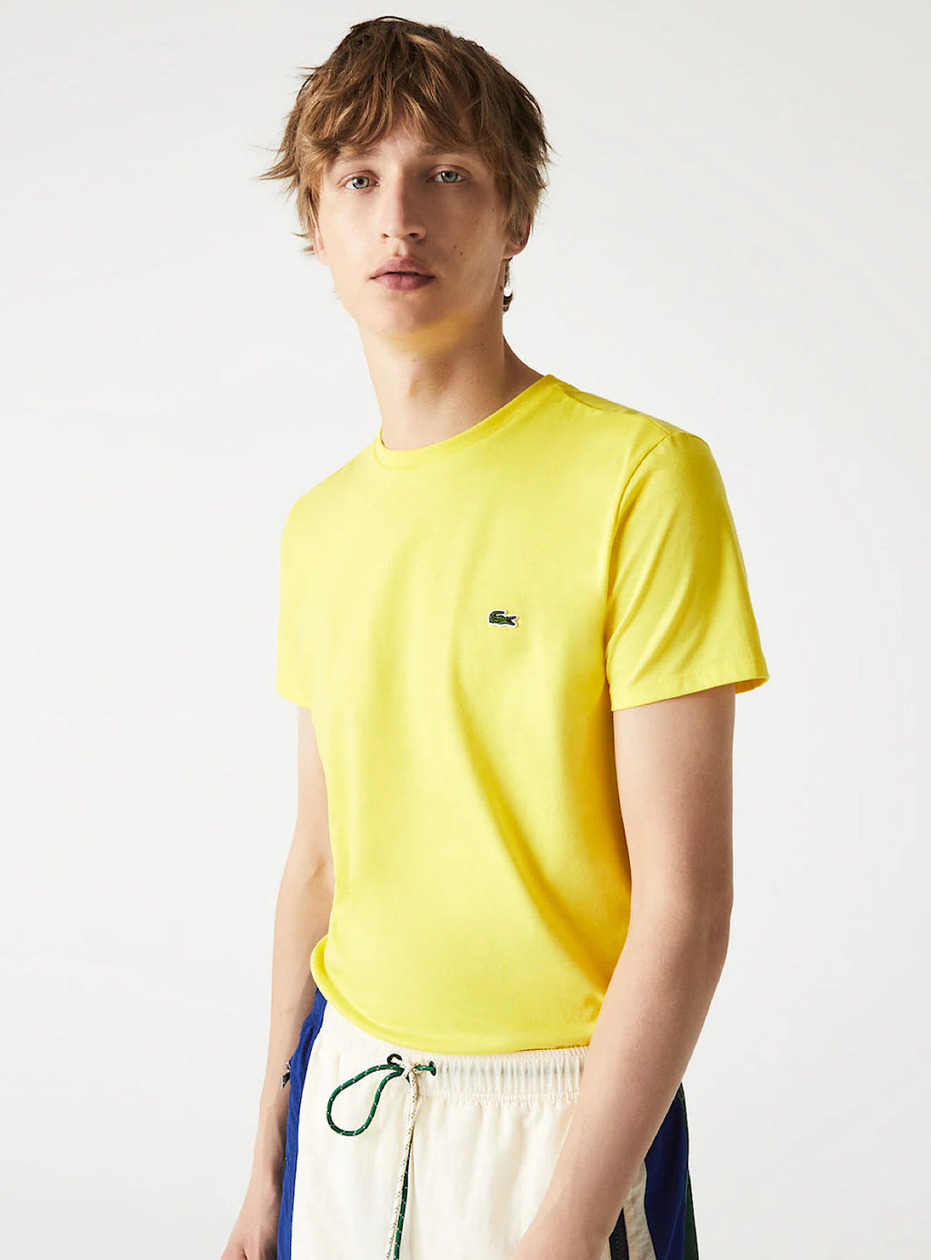 Lacoste T-Shirt - Crewneck Pima Cotton Jersey - Yellow-HLL - TH6709