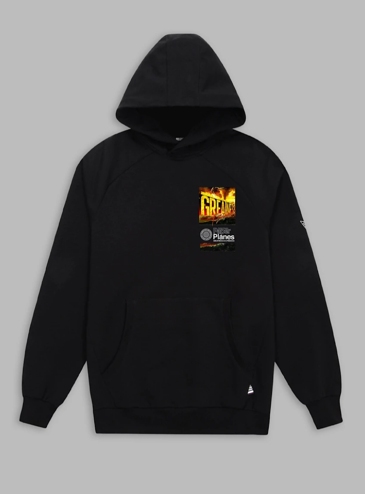 Paper Plane Hoodie - Great-Ness - Black - 300076