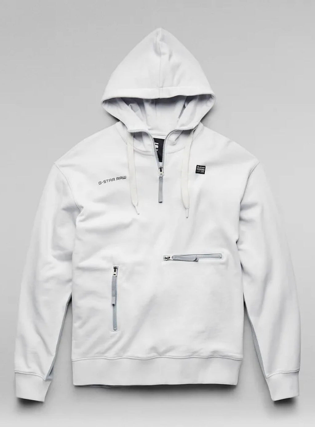 G-Star Hoodie - Half Zip Loose - Nimbus Cloud - D21152