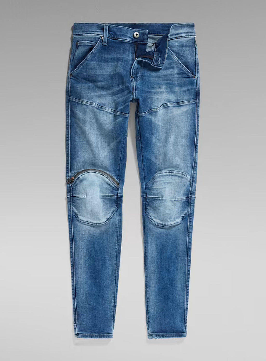 G-Star Jeans - 5620 3D Zip Knee - Sun Faded Azurite - D01252-C051