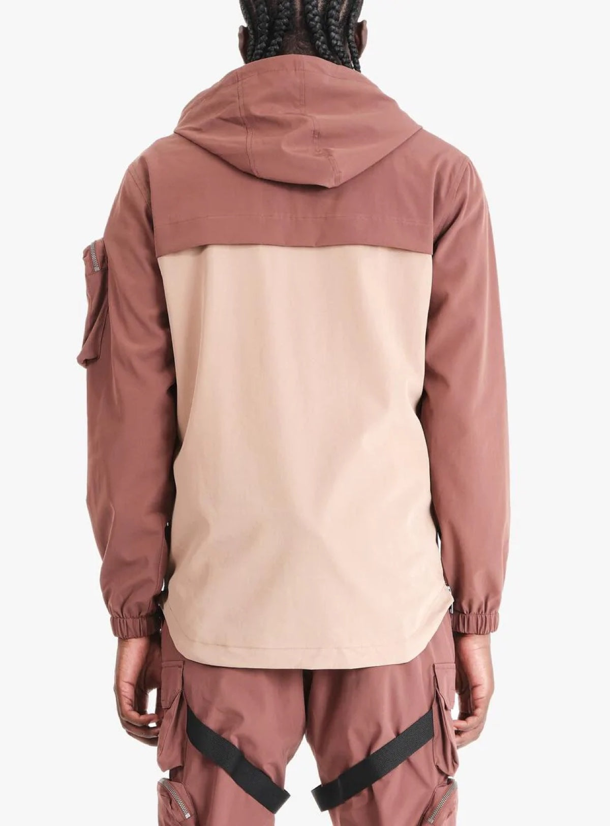 Life Code Jacket - Utility Windbreaker - Brown - 13J03