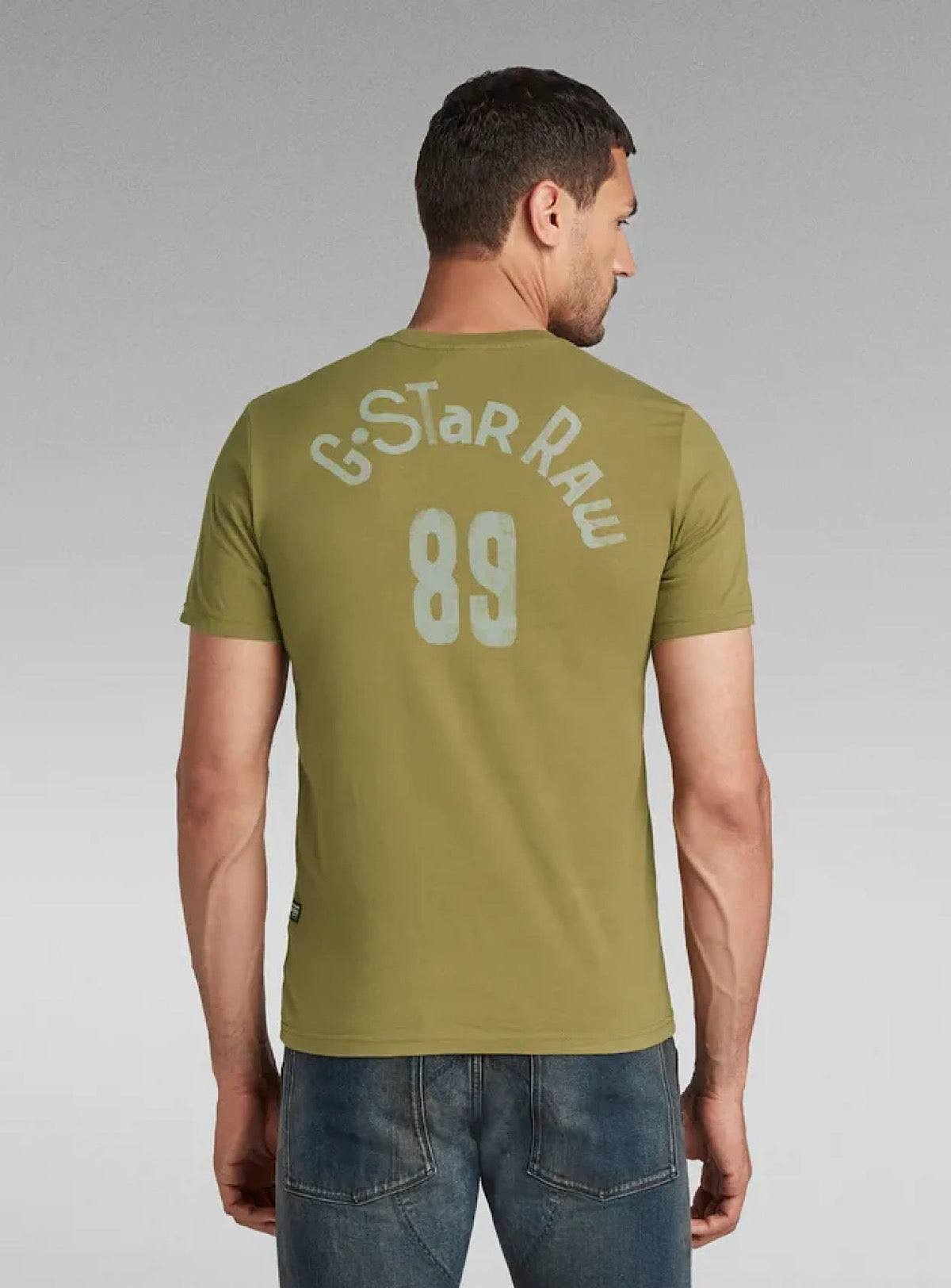 G-Star T-Shirt - Back Graphic - Light Antic Green - D20381