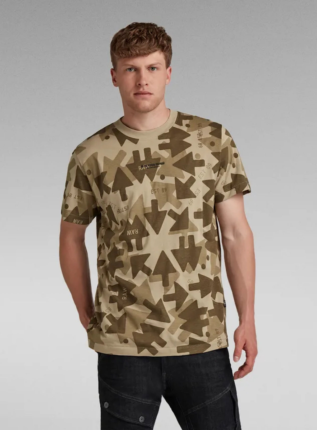 G-Star T-Shirt - Arrow Camo - Light Moss - D21191