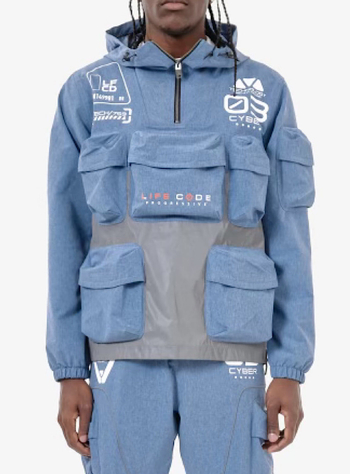 Life Code Jacket - Loop Lined Taslan Tactical - Heather Blue - 13J20