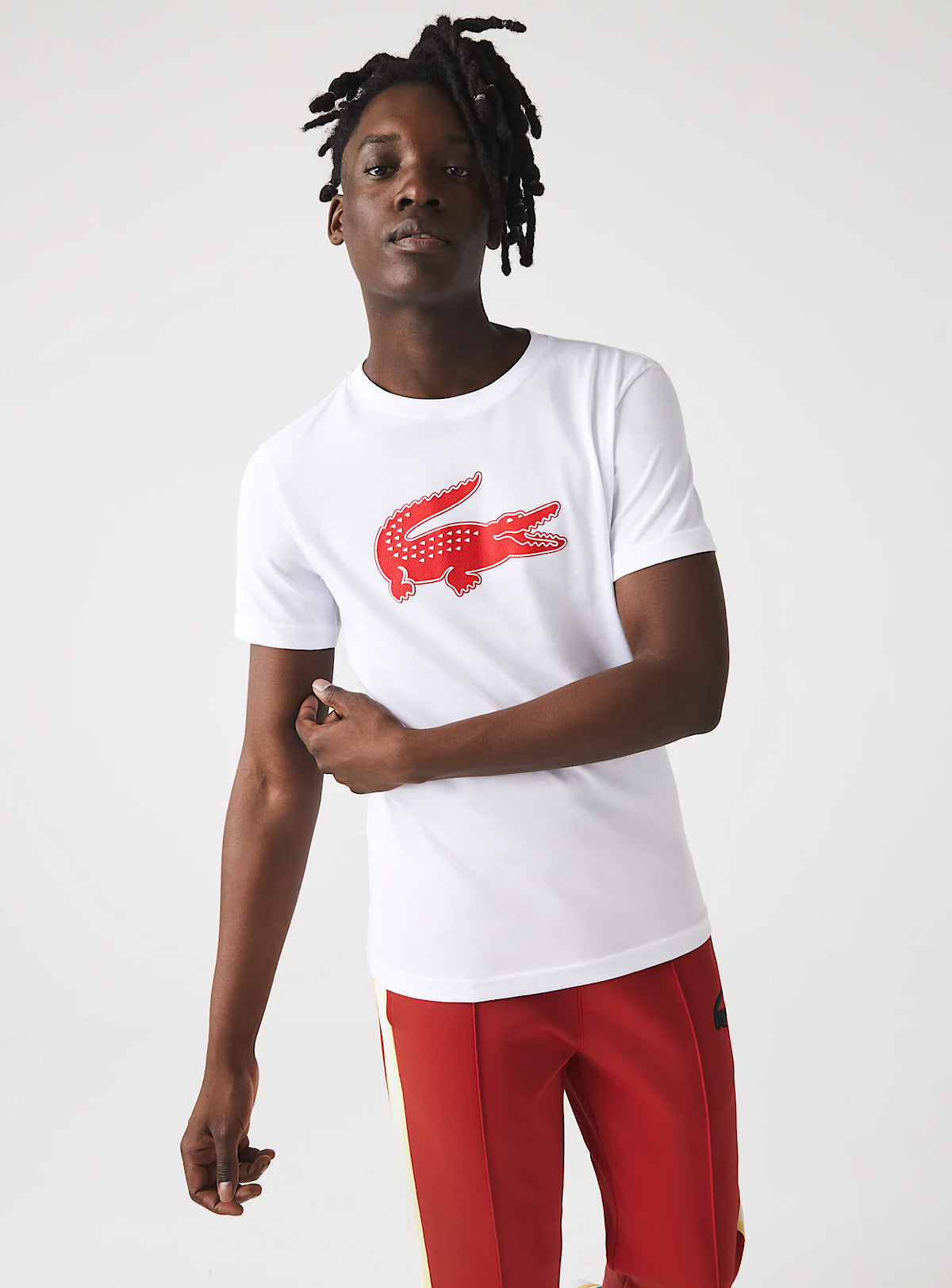 Lacoste T-Shirt - 3D Print Croc - White - TH2042