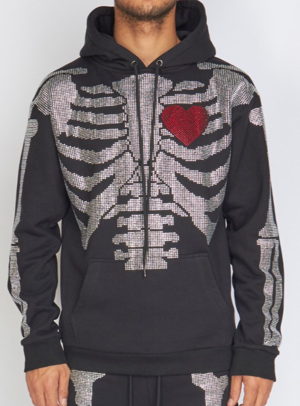 Politics Hoodie - Skeleton - Black - SKELH101